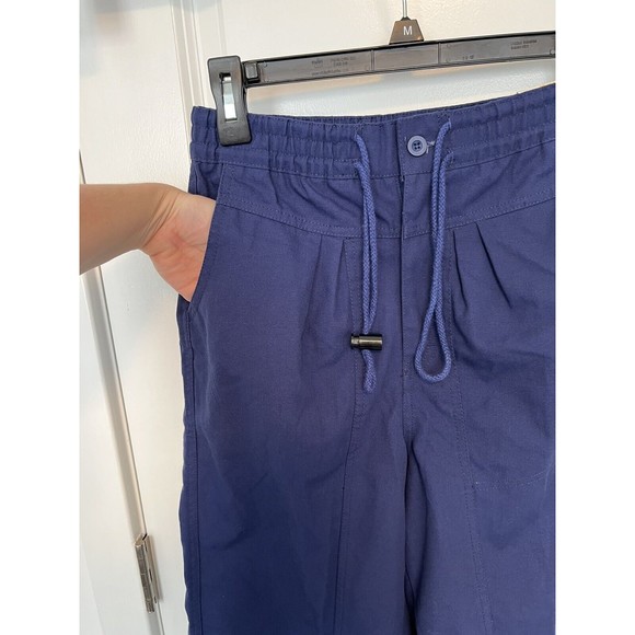 Gitano Vintage Polyester Pants High Waist Pleated Draw String Elastic 26 Waist - Picture 8 of 14